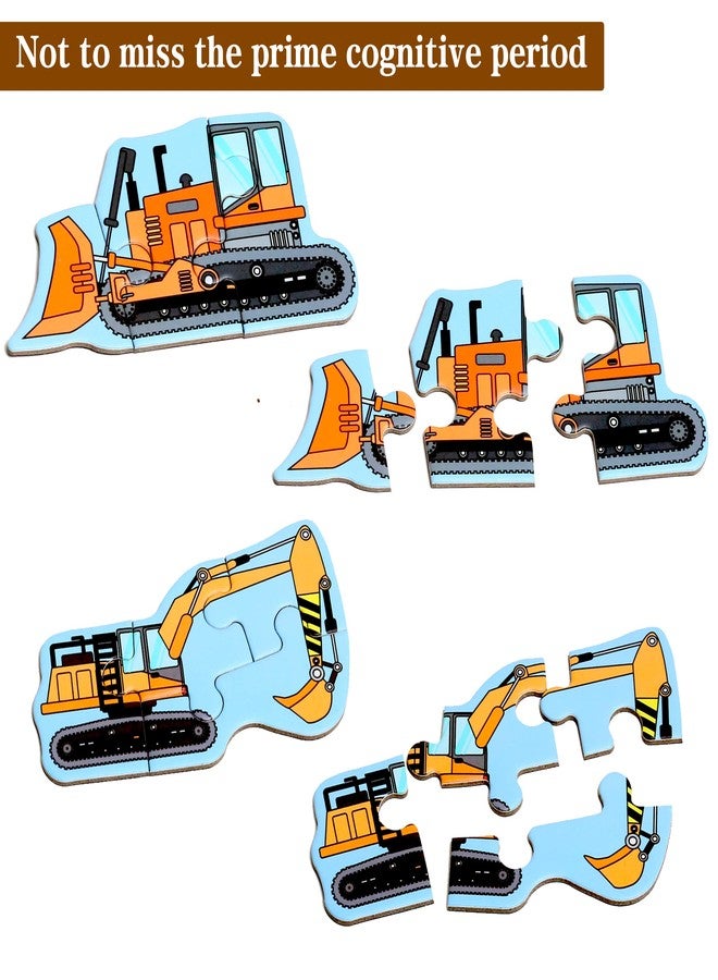 QimuMku Magnetic Puzzles for Kids Ages 1-3, Travel Toddler Puzzles Ages 2-4 Year, Excavator Refrigerator Magnet for Kids Learning Gift for Road Trip - Image 5